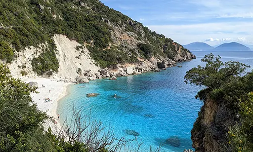 Agiofili Beach - Clear blue waters