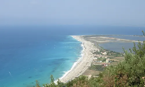 Agios Ioannis & Myloi Beach - View from above #1