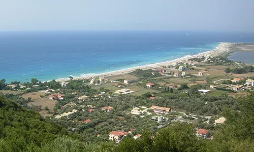 Agios Ioannis & Myloi Beach - View from above #2