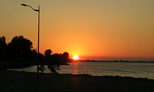 Sunset at Lefkada town