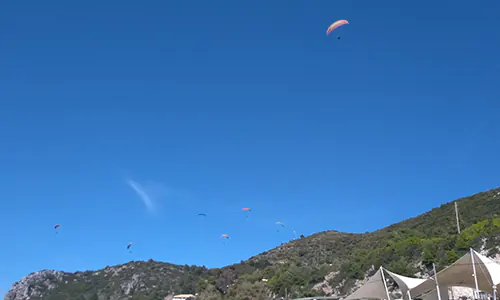 Paragliding over Kathisma Beach