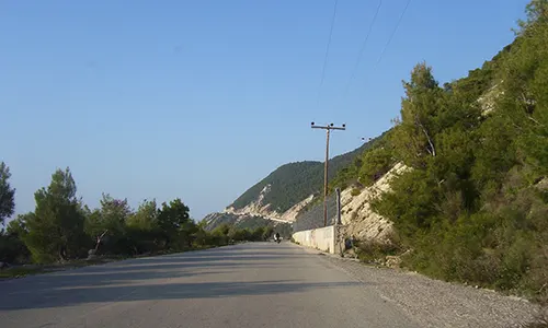 On the way to Pefkoulia Beach, from Agios Nikitas